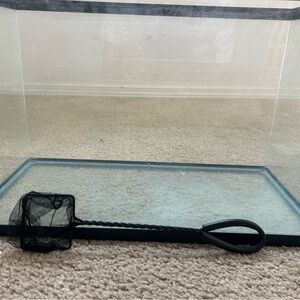 Black Fish Tank with Net
